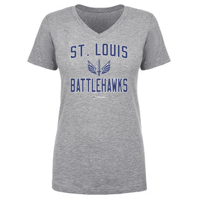 St. Louis Battlehawks Women's V-Neck T-Shirt | 500 LEVEL