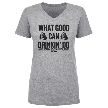 Janis Joplin Women's V-Neck T-Shirt | 500 LEVEL