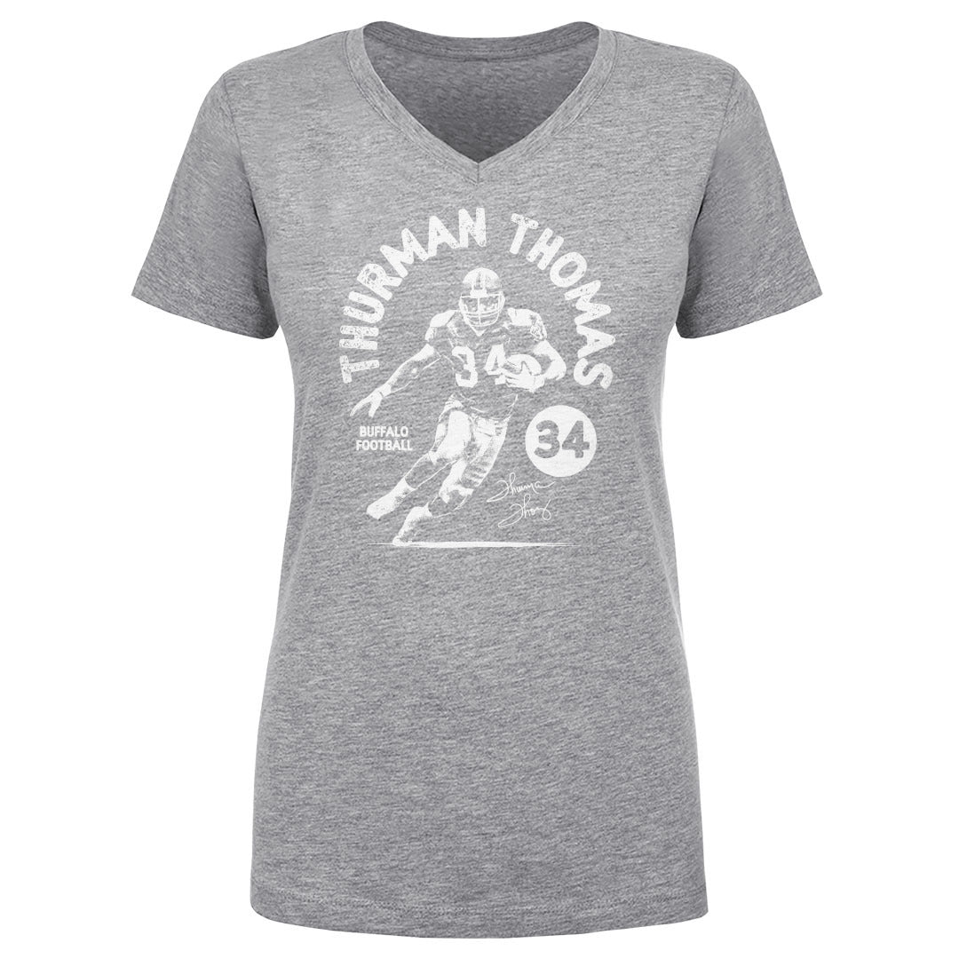Thurman Thomas Women's V-Neck T-Shirt | 500 LEVEL
