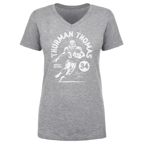 Thurman Thomas Women's V-Neck T-Shirt | 500 LEVEL
