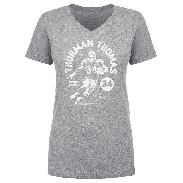 Thurman Thomas Women's V-Neck T-Shirt | 500 LEVEL