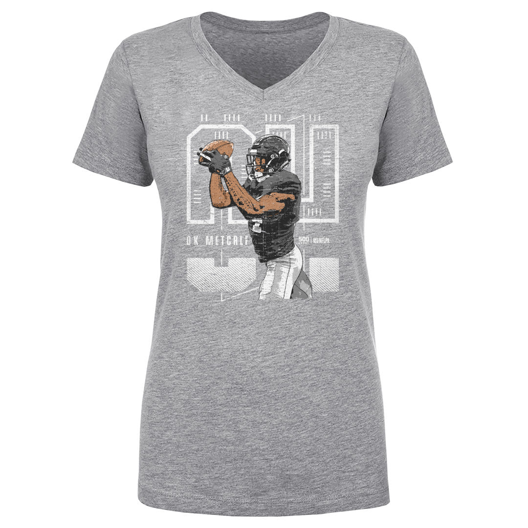 DK Metcalf Women's V-Neck T-Shirt | 500 LEVEL