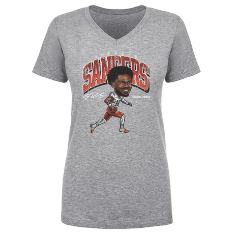 Shedeur Sanders Women's V-Neck T-Shirt | 500 LEVEL