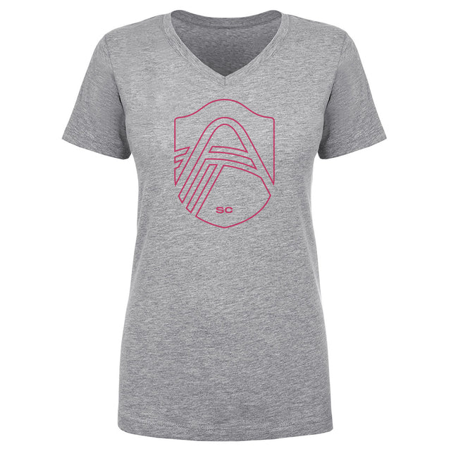 St. Louis City SC Women's V-Neck T-Shirt | 500 LEVEL