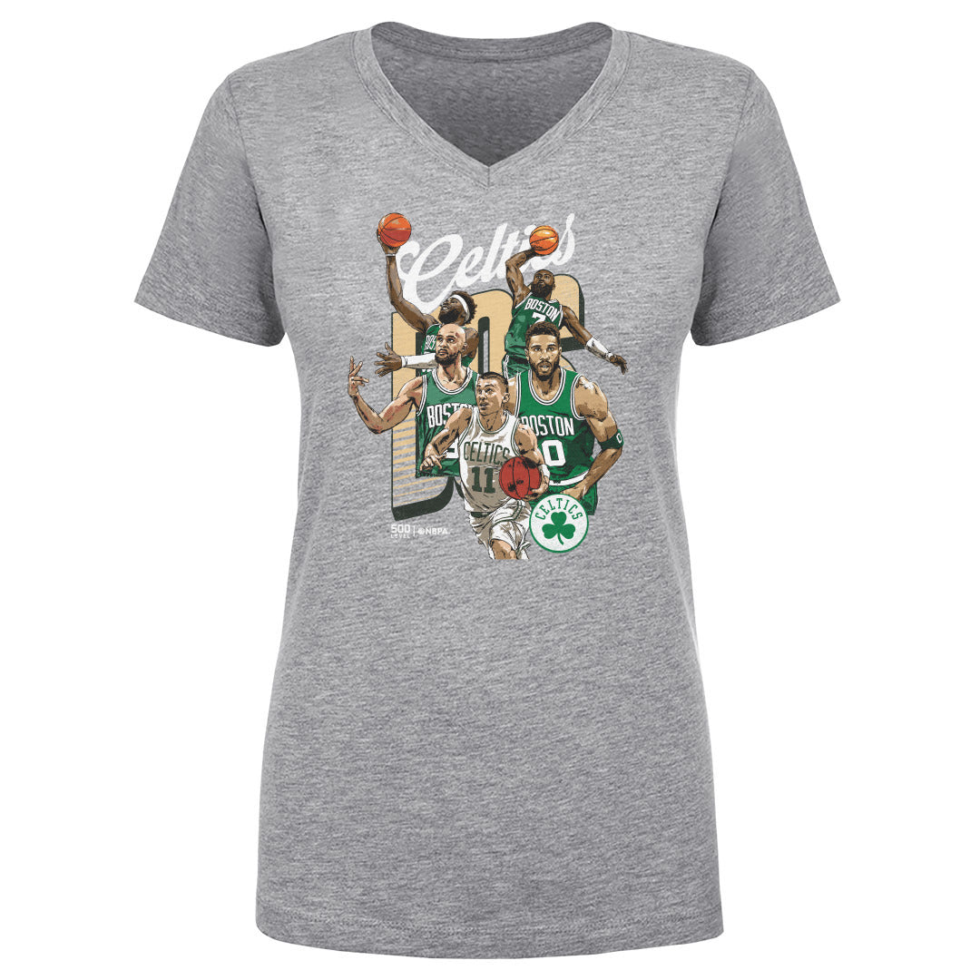 Boston Celtics Women's V-Neck T-Shirt | 500 LEVEL