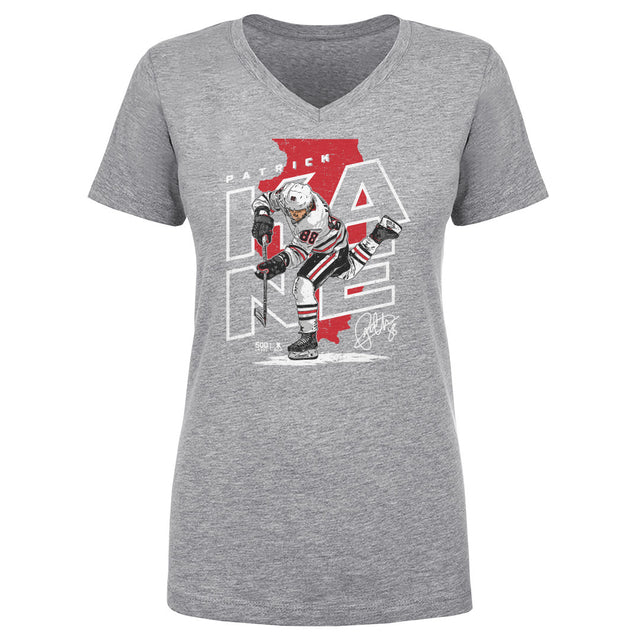 Patrick Kane Women's V-Neck T-Shirt | 500 LEVEL