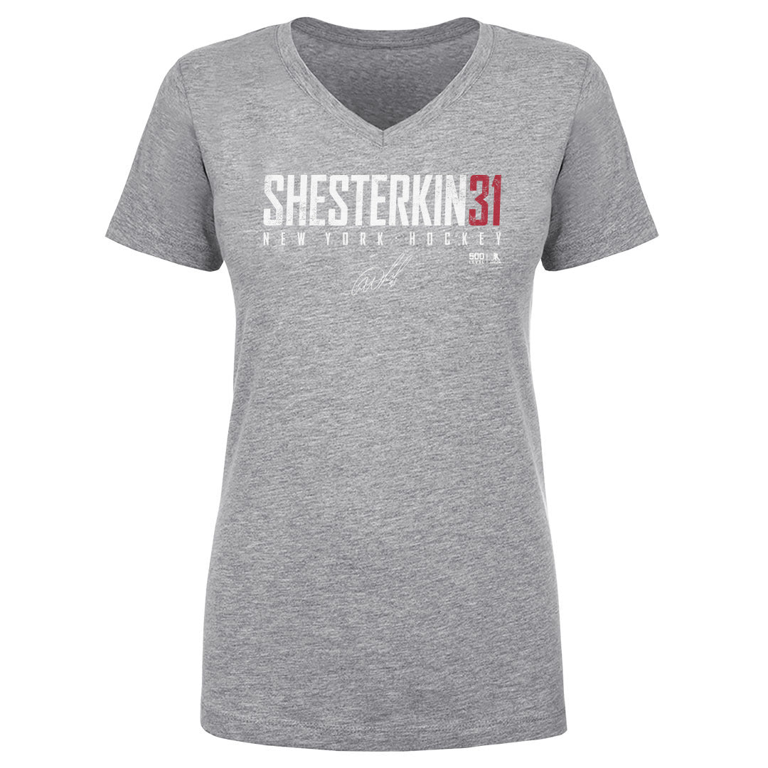 Igor Shesterkin Women's V-Neck T-Shirt | 500 LEVEL