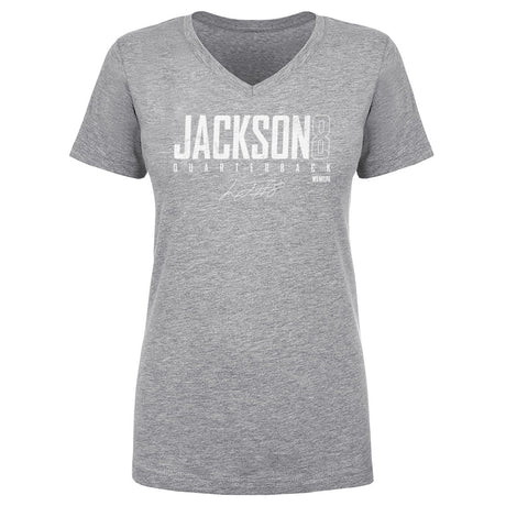 Lamar Jackson Women's V-Neck T-Shirt | 500 LEVEL