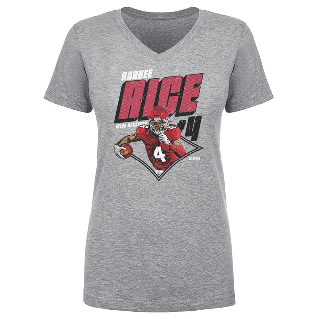 Rashee Rice Women's V-Neck T-Shirt | 500 LEVEL