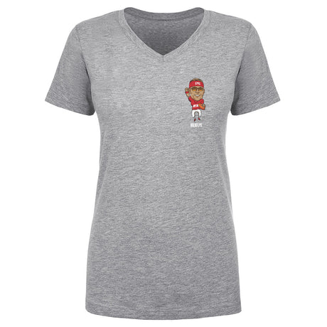 Christian McCaffrey Women's V-Neck T-Shirt | 500 LEVEL