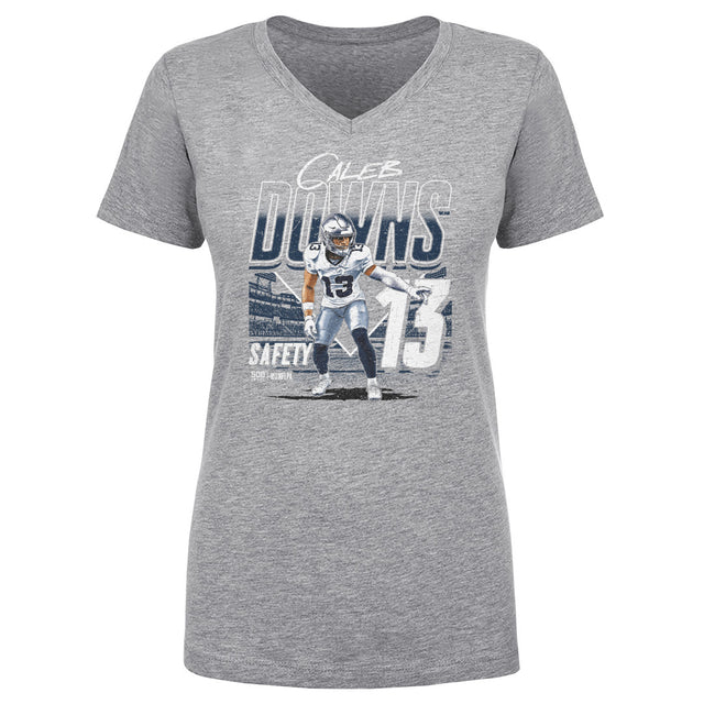 Caleb Downs Women's V-Neck T-Shirt | 500 LEVEL