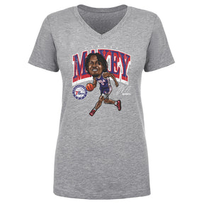 Tyrese Maxey Women's V-Neck T-Shirt | 500 LEVEL