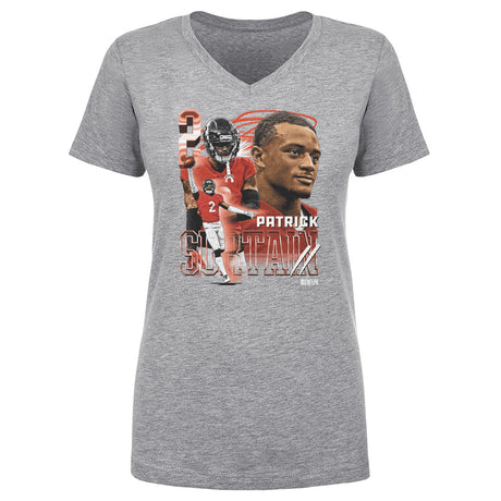 Patrick Surtain II Women's V-Neck T-Shirt | 500 LEVEL
