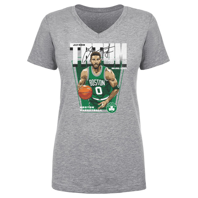 Jayson Tatum Women's V-Neck T-Shirt | 500 LEVEL