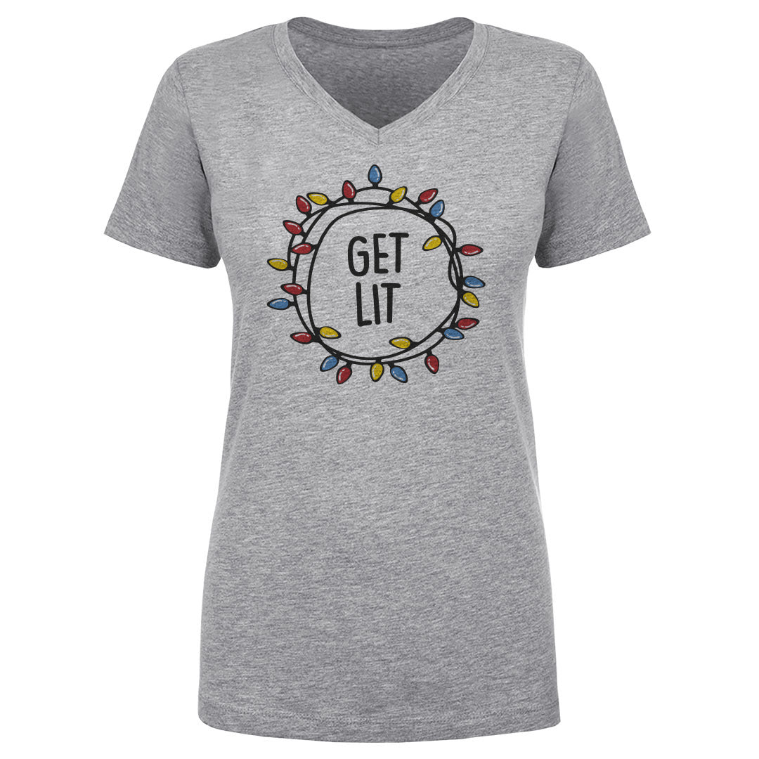 Christmas Women's V-Neck T-Shirt | 500 LEVEL