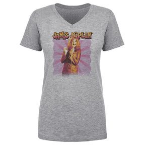 Janis Joplin Women's V-Neck T-Shirt | 500 LEVEL