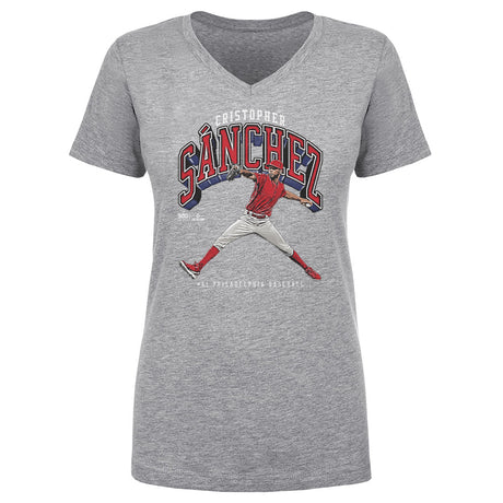 Cristopher Sanchez Women's V-Neck T-Shirt | 500 LEVEL