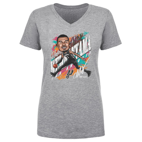 Victor Wembanyama Women's V-Neck T-Shirt | 500 LEVEL