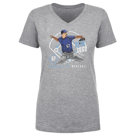 Seth Lugo Women's V-Neck T-Shirt | 500 LEVEL