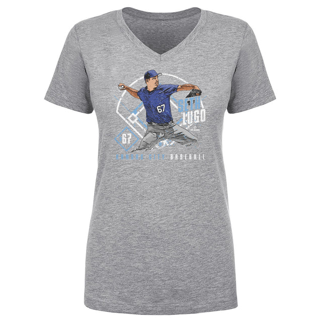 Seth Lugo Women's V-Neck T-Shirt | 500 LEVEL