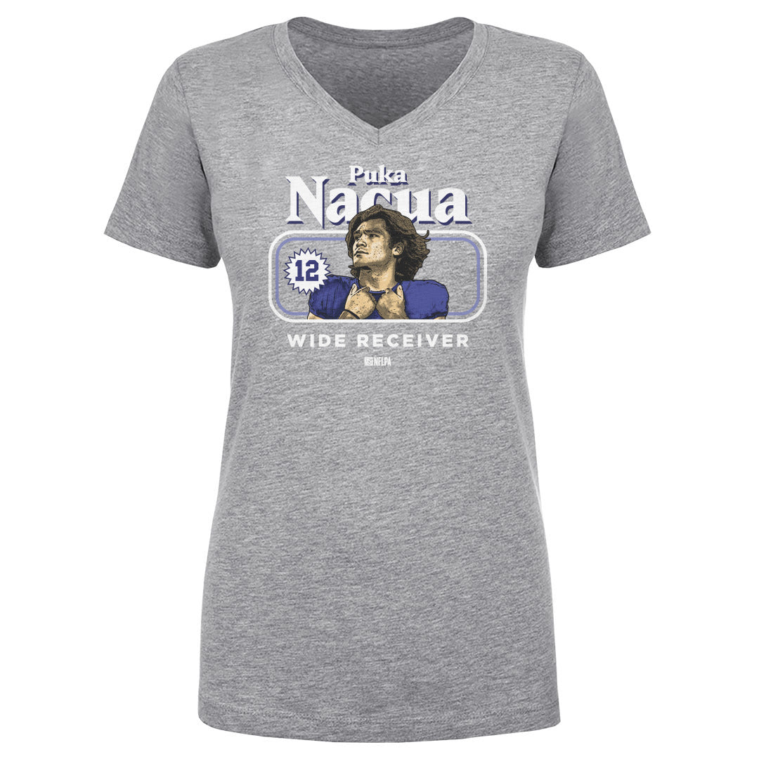 Puka Nacua Women's V-Neck T-Shirt | 500 LEVEL