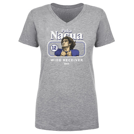 Puka Nacua Women's V-Neck T-Shirt | 500 LEVEL