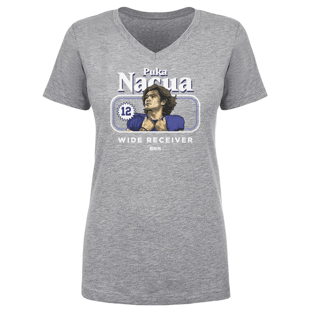 Puka Nacua Women's V-Neck T-Shirt | 500 LEVEL