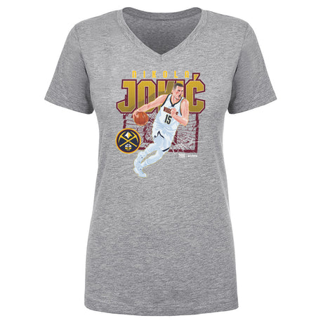 Nikola Jokic Women's V-Neck T-Shirt | 500 LEVEL