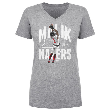 Malik Nabers Women's V-Neck T-Shirt | 500 LEVEL