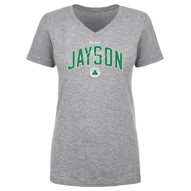 Jayson Tatum Women's V-Neck T-Shirt | 500 LEVEL