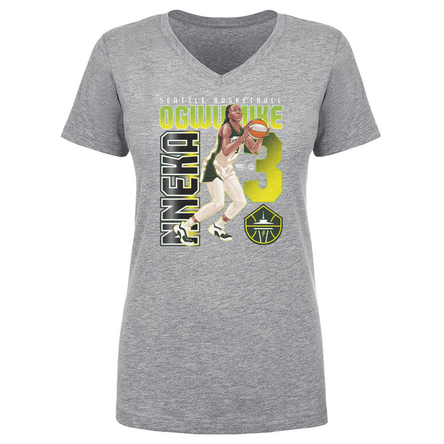 Nneka Ogwumike Women's V-Neck T-Shirt | 500 LEVEL