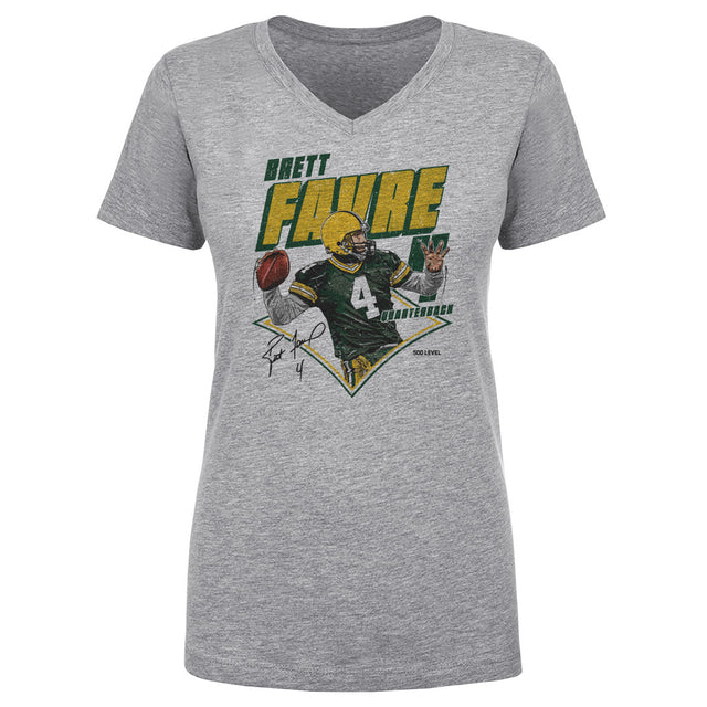 Brett Favre Women's V-Neck T-Shirt | 500 LEVEL