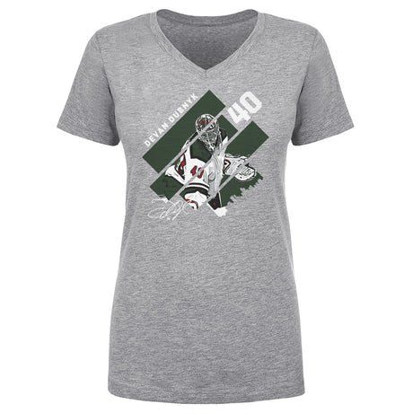 Devan Dubnyk Women's V-Neck T-Shirt | 500 LEVEL