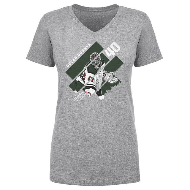 Devan Dubnyk Women's V-Neck T-Shirt | 500 LEVEL