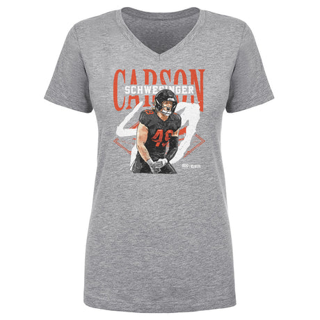 Carson Schwesinger Women's V-Neck T-Shirt | 500 LEVEL