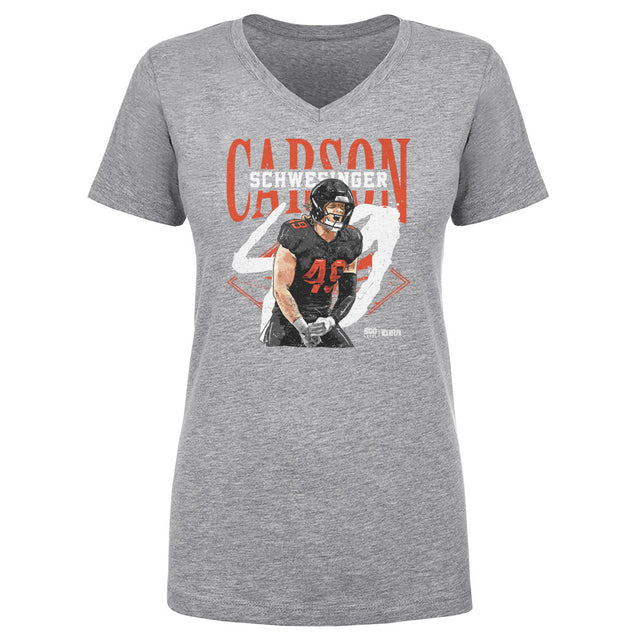 Carson Schwesinger Women's V-Neck T-Shirt | 500 LEVEL