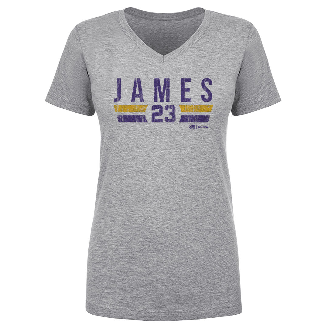 LeBron James Women's V-Neck T-Shirt | 500 LEVEL