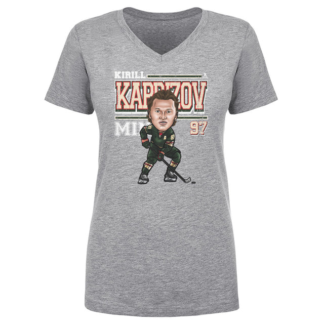 Kirill Kaprizov Women's V-Neck T-Shirt | 500 LEVEL