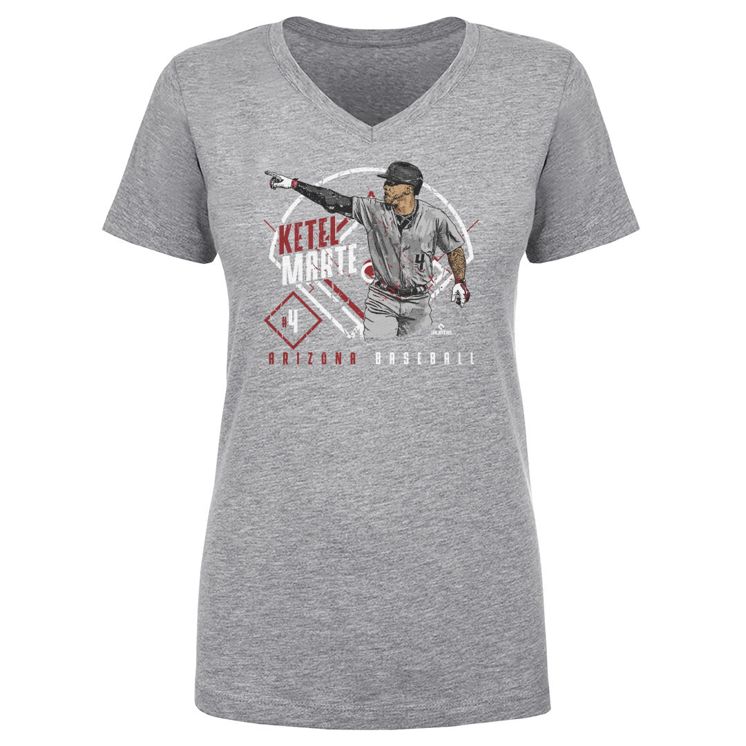 Ketel Marte Women's V-Neck T-Shirt | 500 LEVEL