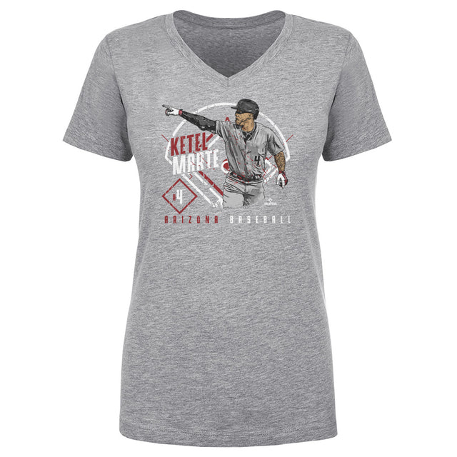 Ketel Marte Women's V-Neck T-Shirt | 500 LEVEL