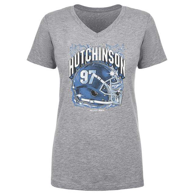 Aidan Hutchinson Women's V-Neck T-Shirt | 500 LEVEL