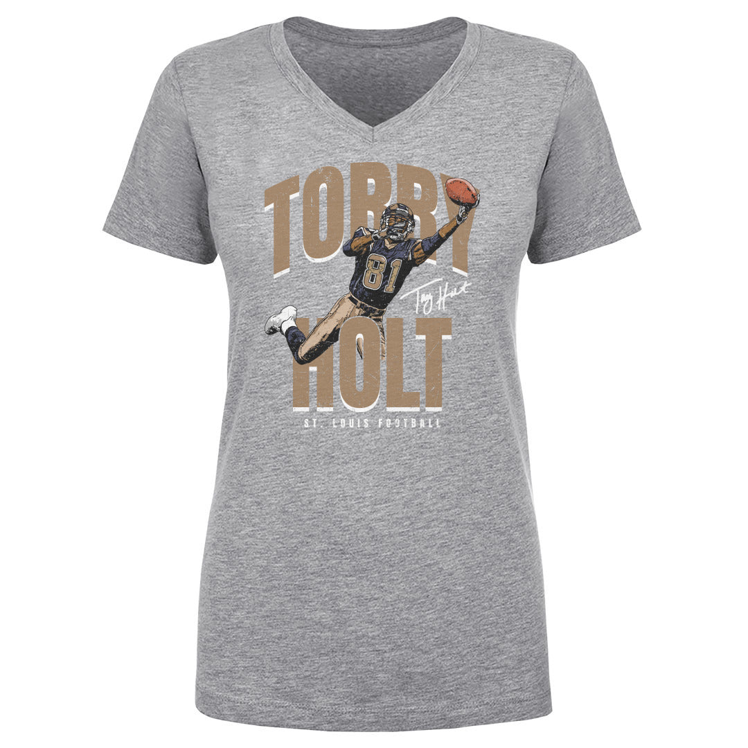 Torry Holt Women's V-Neck T-Shirt | 500 LEVEL