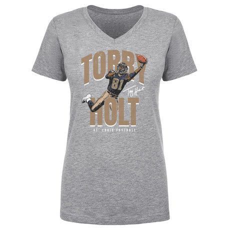 Torry Holt Women's V-Neck T-Shirt | 500 LEVEL