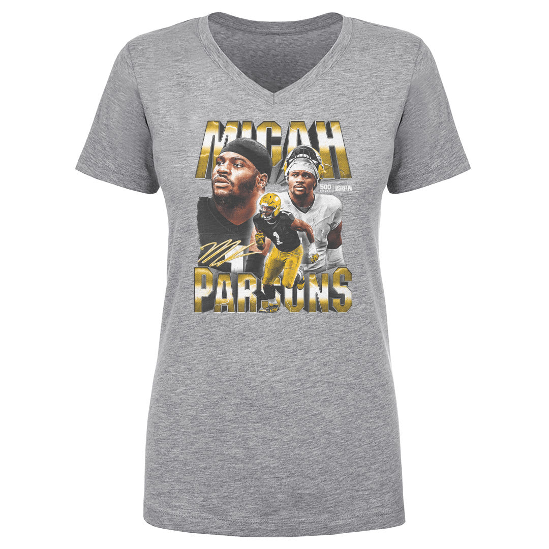 MIcah Parsons Women's V-Neck T-Shirt | 500 LEVEL