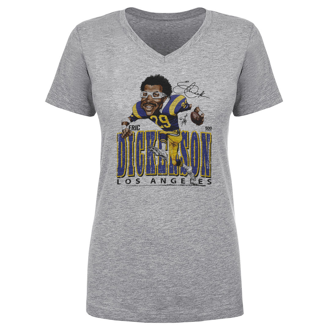 Eric Dickerson Women's V-Neck T-Shirt | 500 LEVEL