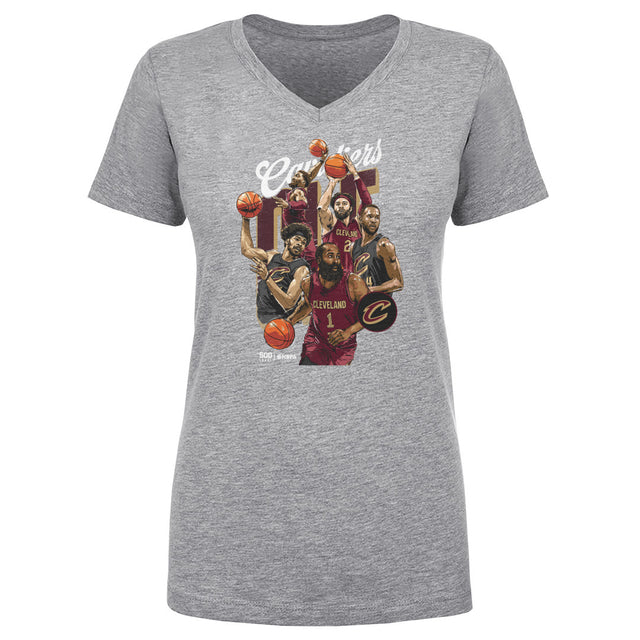 Cleveland Cavaliers Women's V-Neck T-Shirt | 500 LEVEL