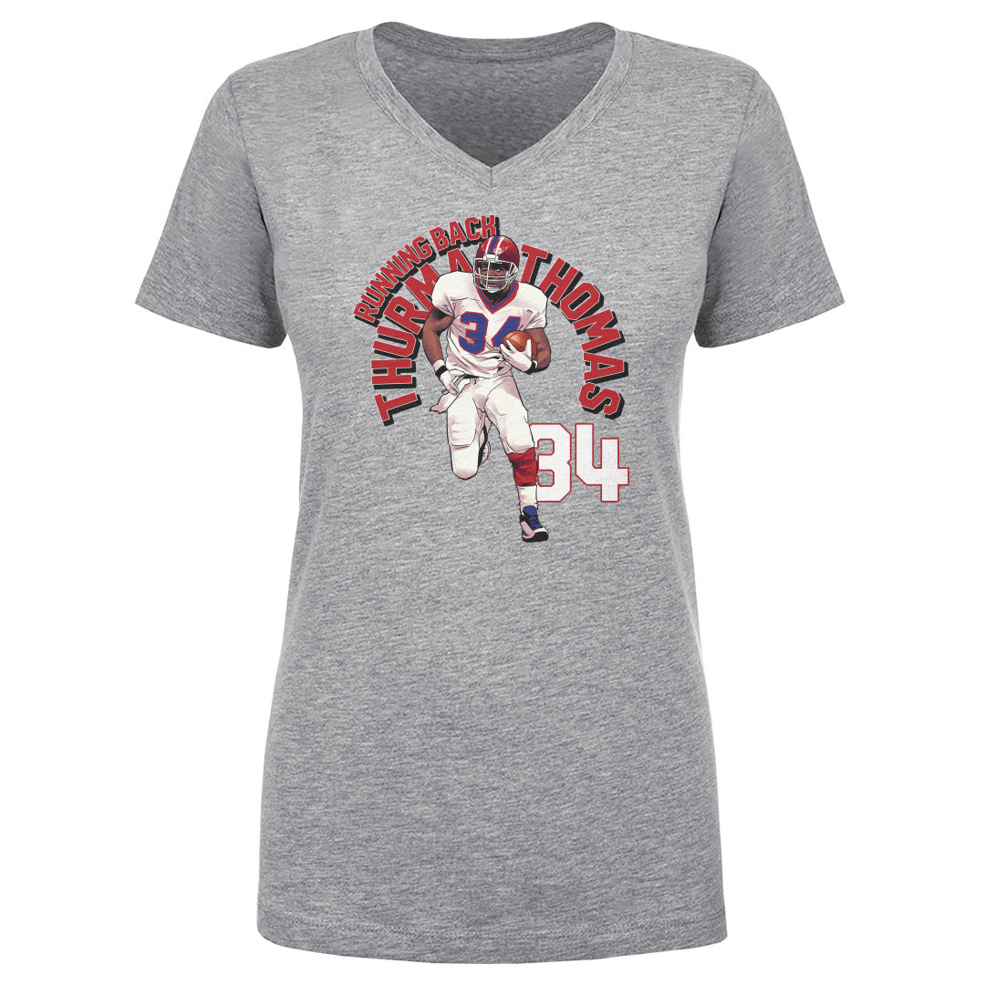 Thurman Thomas Women's V-Neck T-Shirt | 500 LEVEL