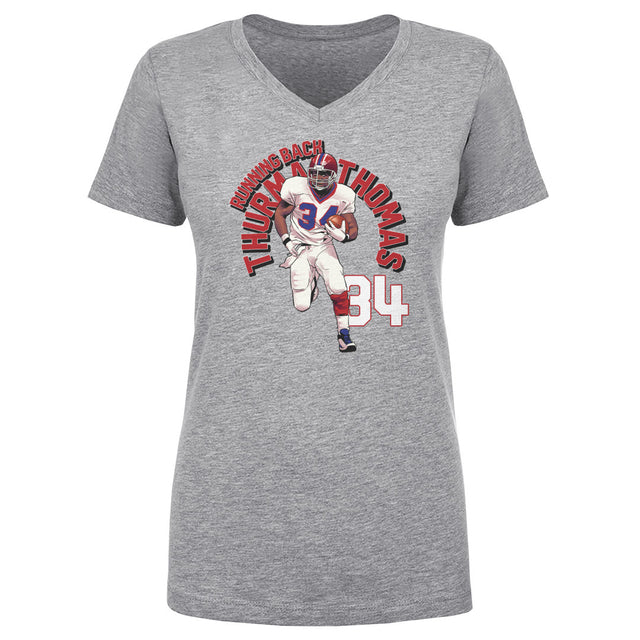 Thurman Thomas Women's V-Neck T-Shirt | 500 LEVEL