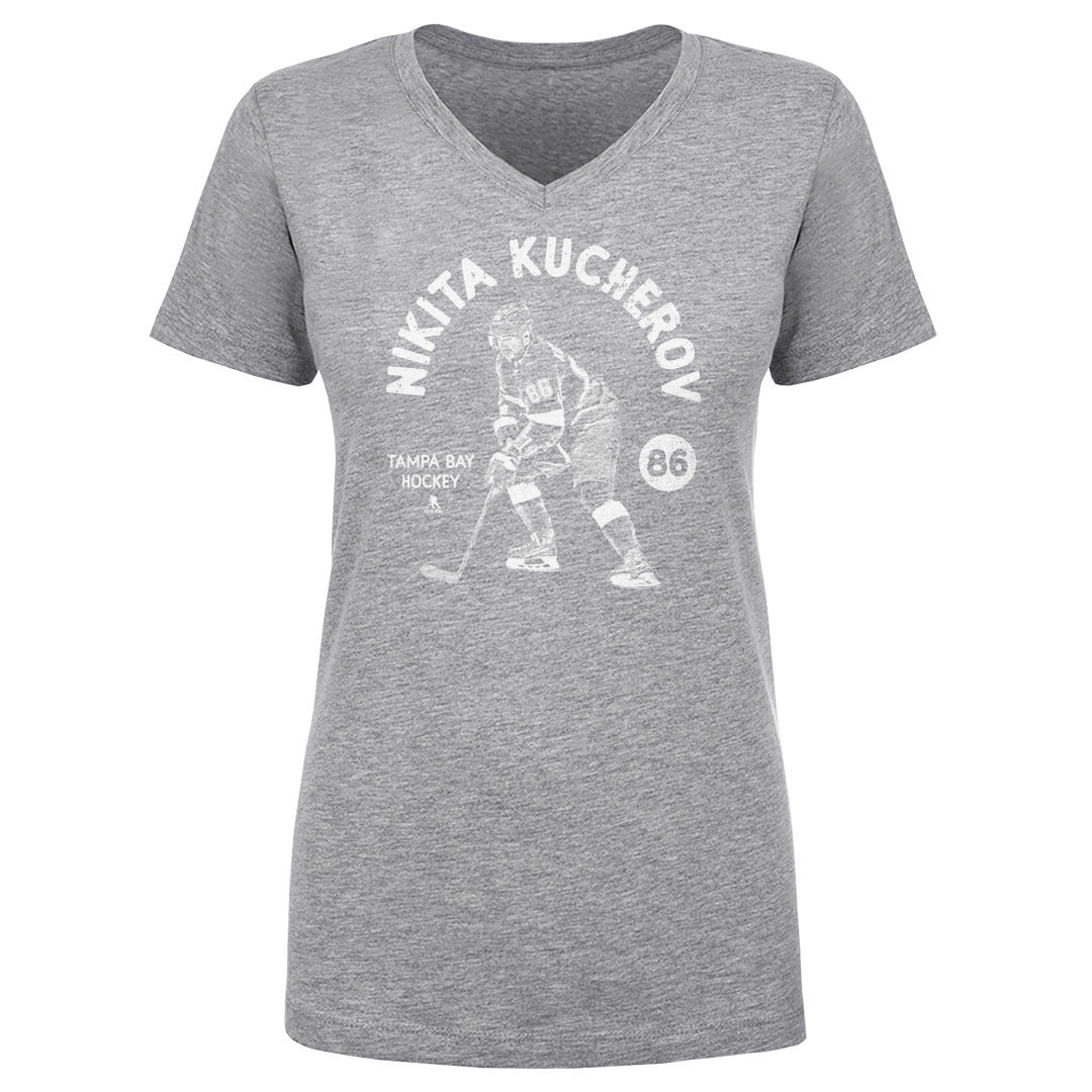 Nikita Kucherov Women's V-Neck T-Shirt | 500 LEVEL