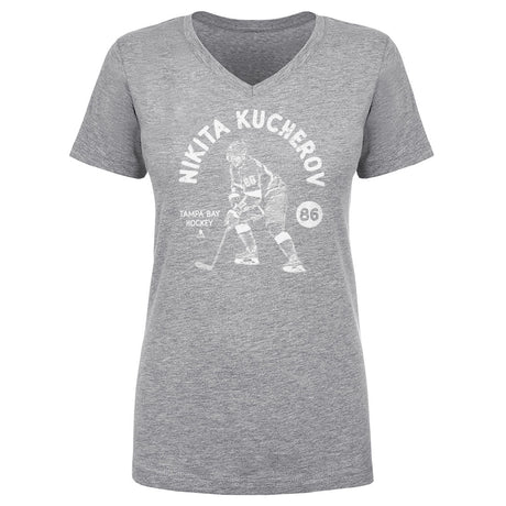 Nikita Kucherov Women's V-Neck T-Shirt | 500 LEVEL